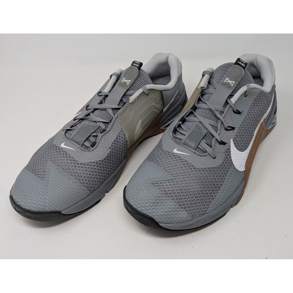 Nike Men's Metcon 7 Shoes Particle Grey White Gum CZ8281-011 Size 14